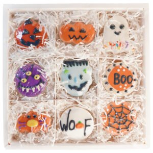 Dog Halloween Cookies 9-Pack | Festive Pet Halloween Treats